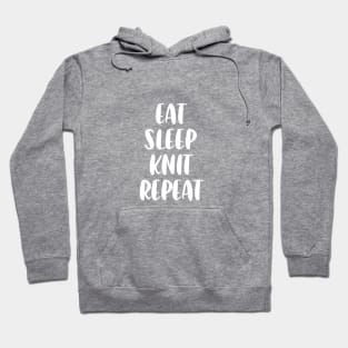 Eat knit sleep repeat Hoodie